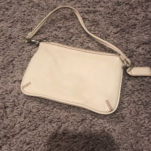 Leather Coach wristlet